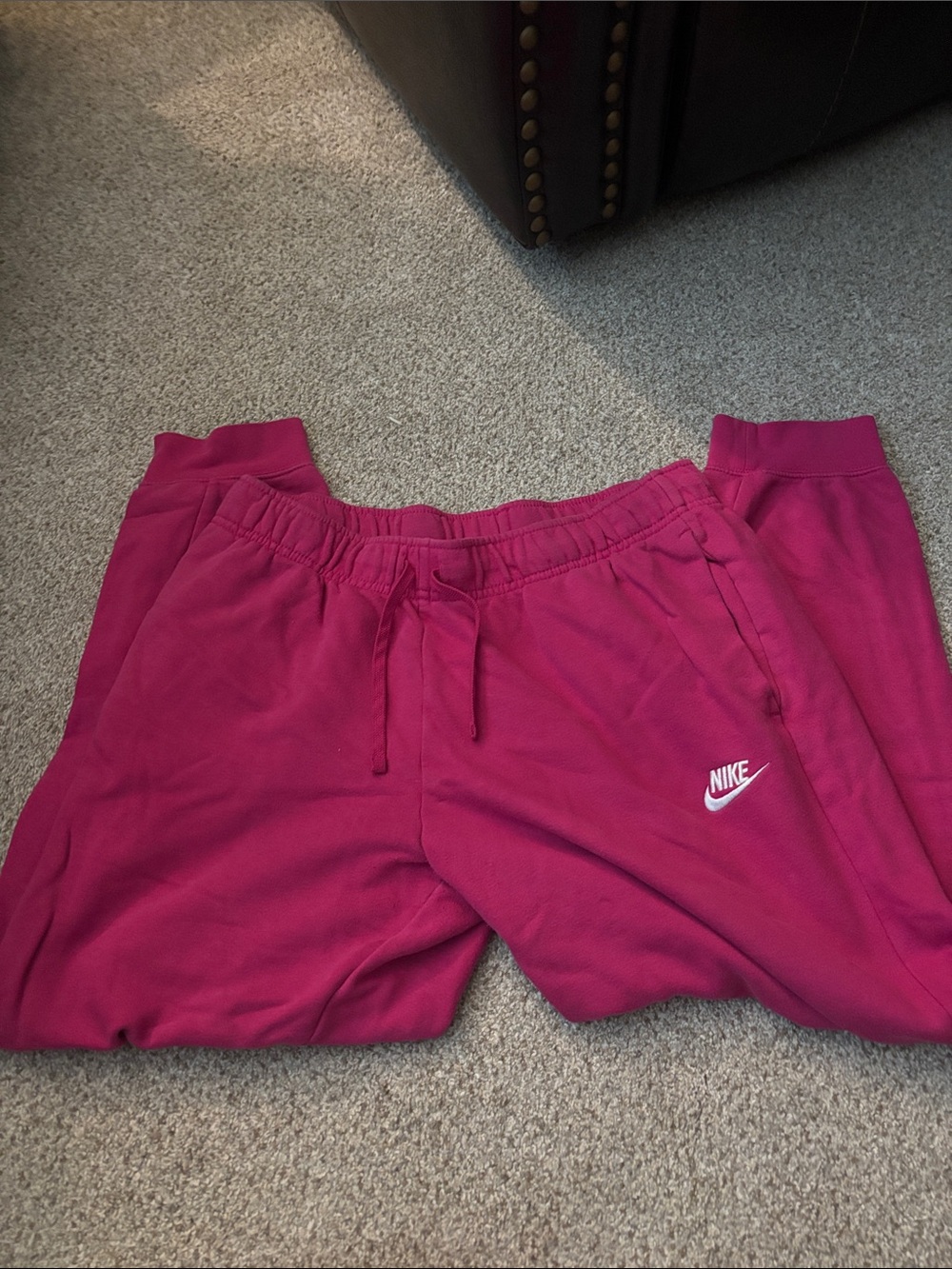 Nike Women's Magenta Fleece Jogger Pants